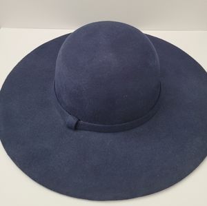 Navy felt hat